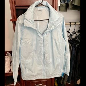 Blue COLUMBIA windbreaker/ light rain coat NEW -1X